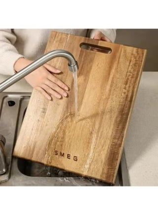 SMEG - لوح تقطيع خشبي مربع ذو جانب واحد، 33×23 سم - view 3